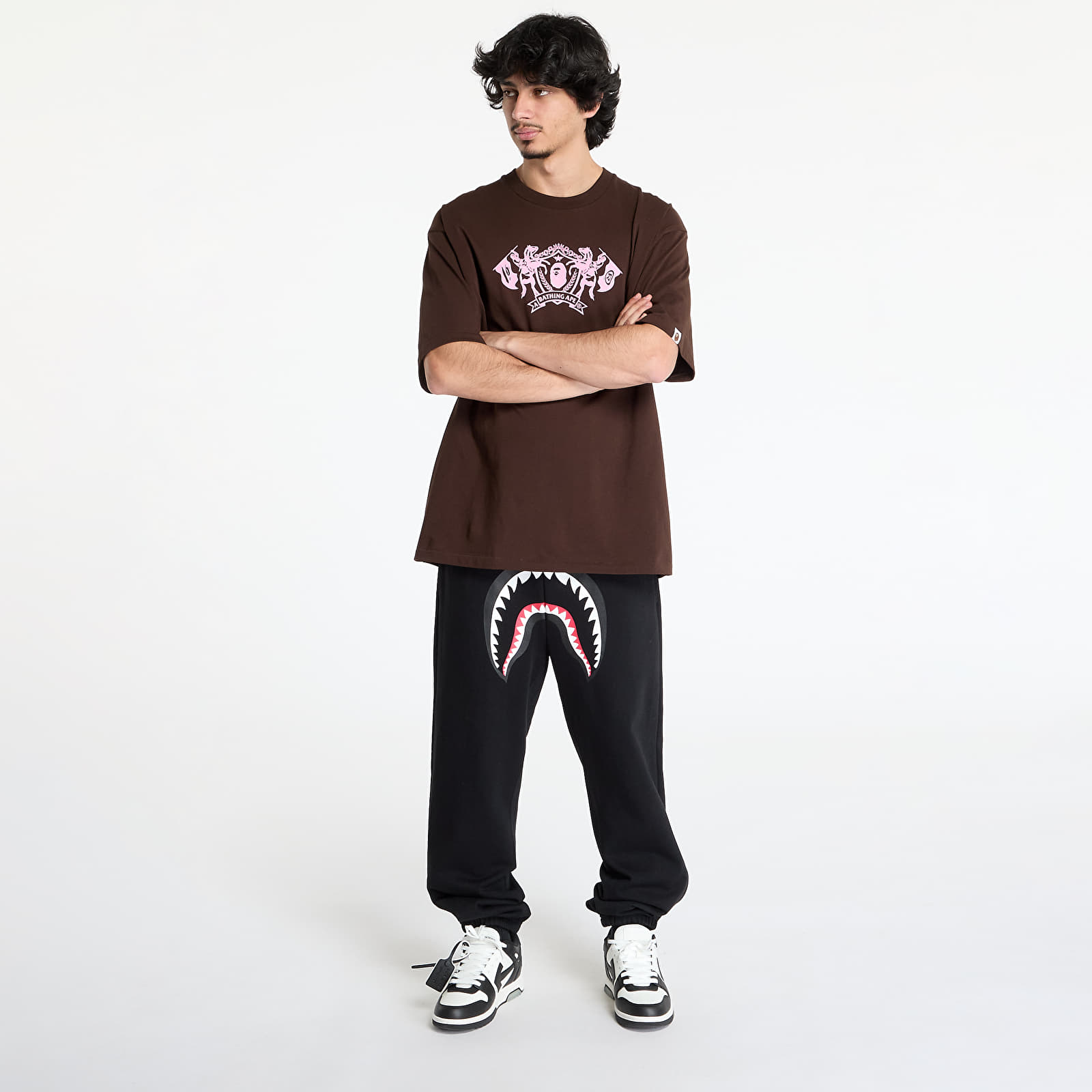 Men's sweatpants A BATHING APE Shark Regular Fit Sweat Pants UNISEX Black