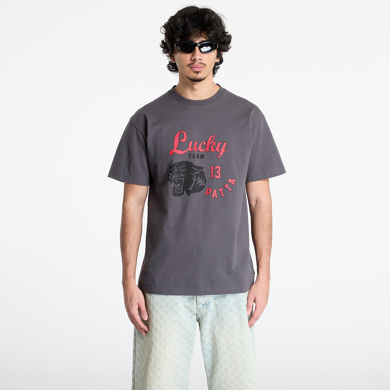 T-shirt Patta Lucky Team T-Shirt UNISEX Forged Iron XL