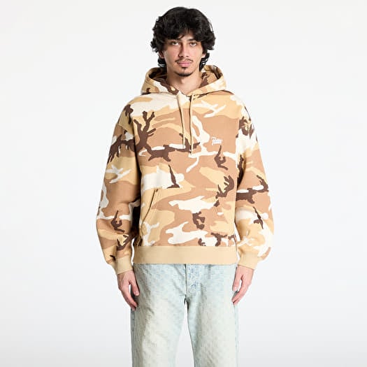 Patta Bark Woodland Camo Boxy Hooded Sweater UNISEX Sand Dollar
