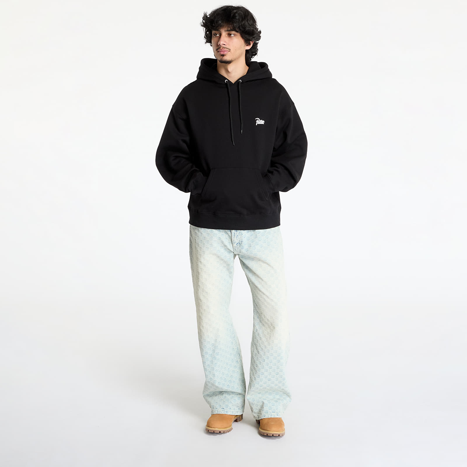 Hoodies and sweatshirts  Patta Bark Boxy Hooded Sweater UNISEX Black