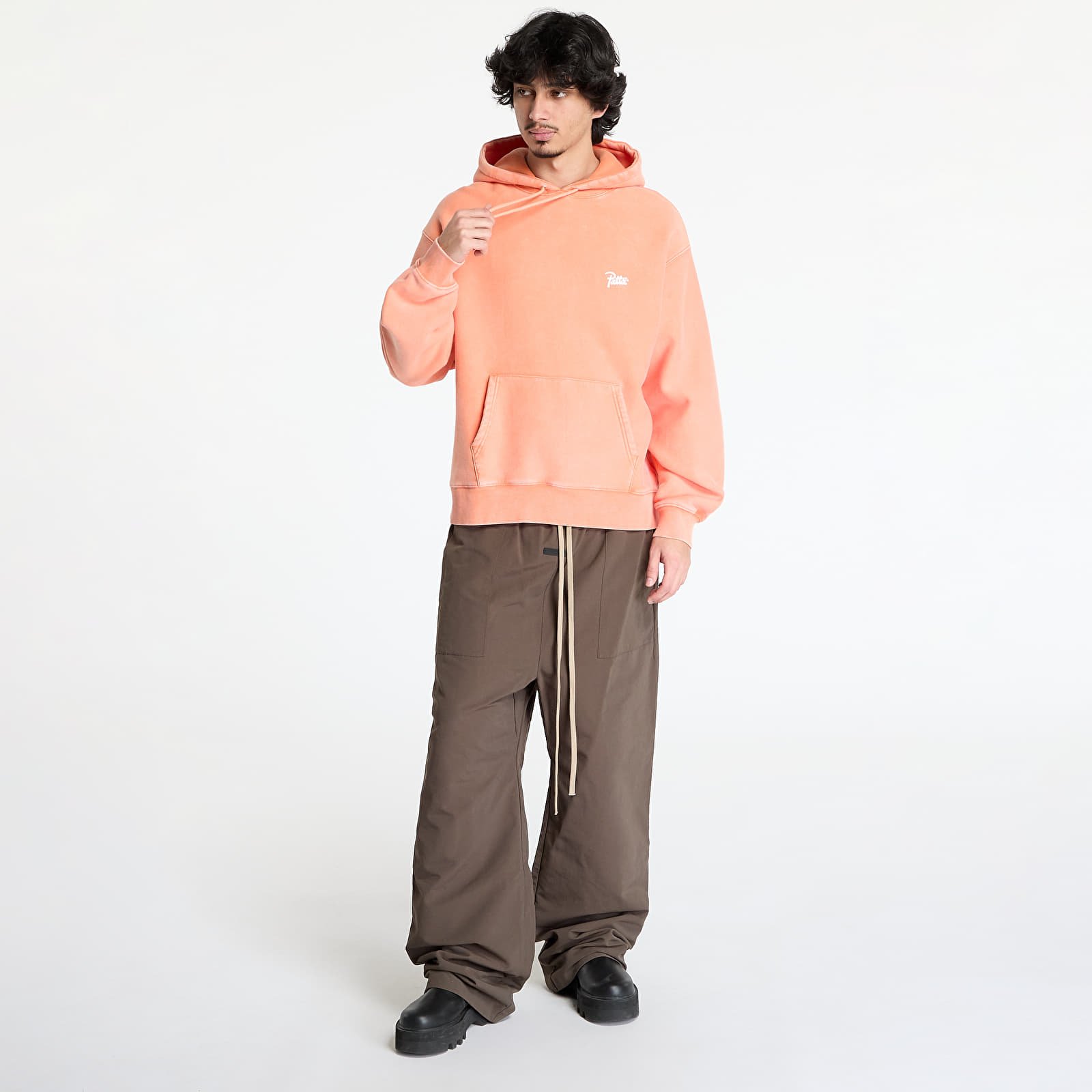 Kapuutsikud ja kampsunid Patta Classic Washed Hooded Sweater UNISEX Melon