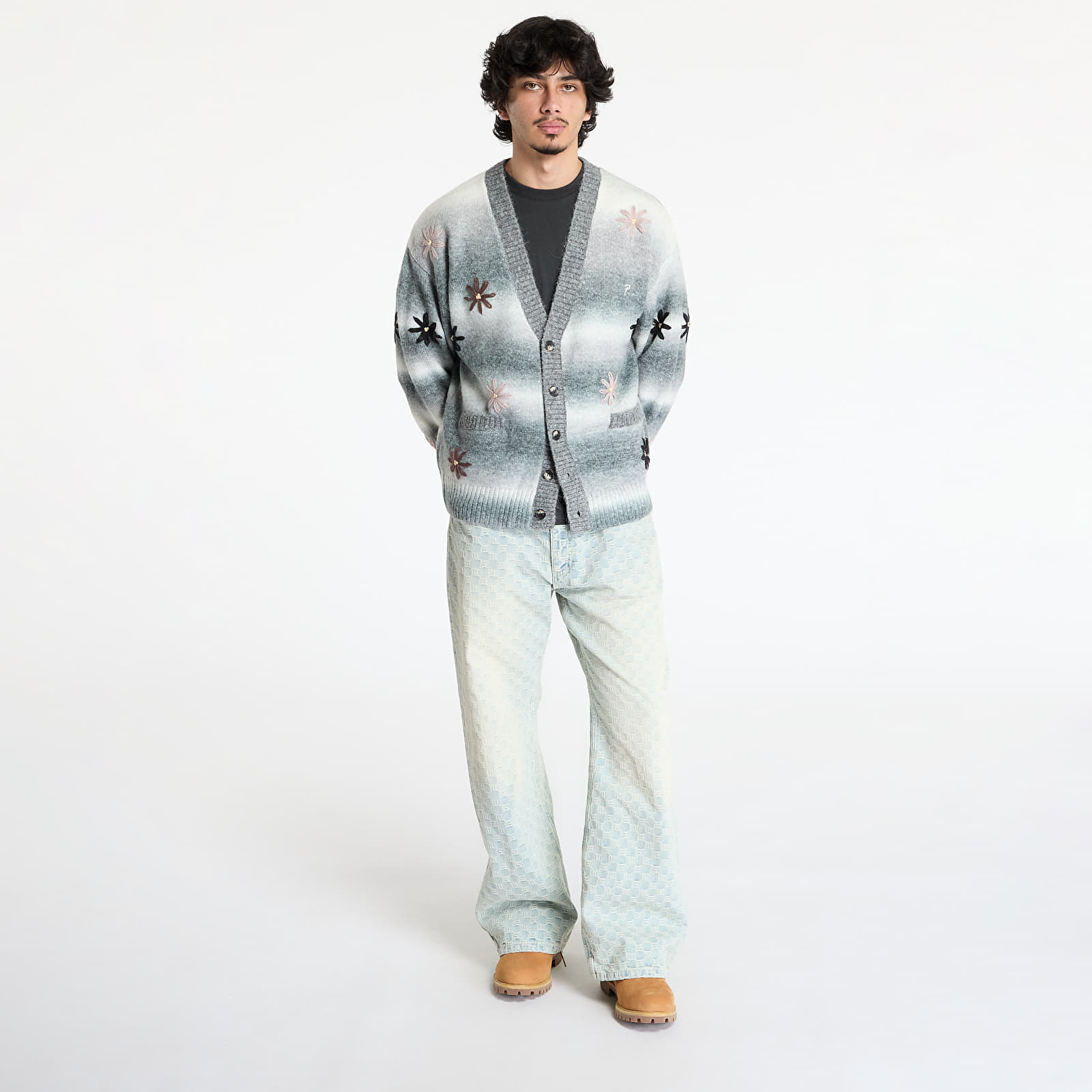Sweaters Patta Peace & Love Knitted Cardigan UNISEX Forged Iron