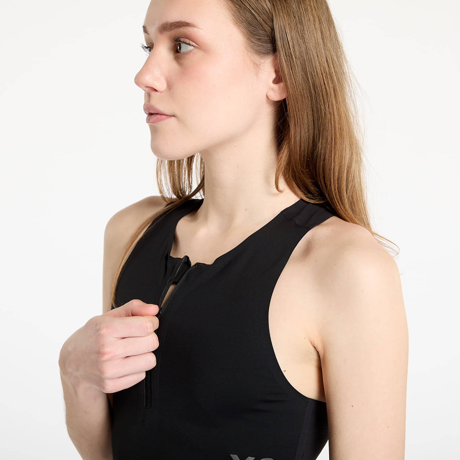Dámská trička Y-3 Running Fitted Top Black