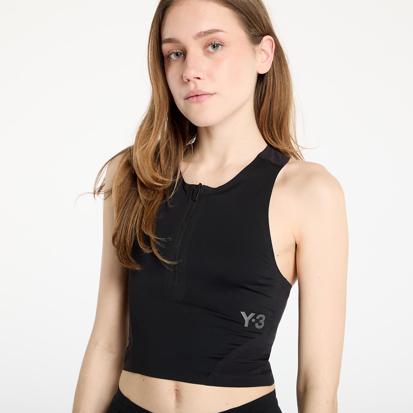 Dámská trička Y-3 Running Fitted Top Black