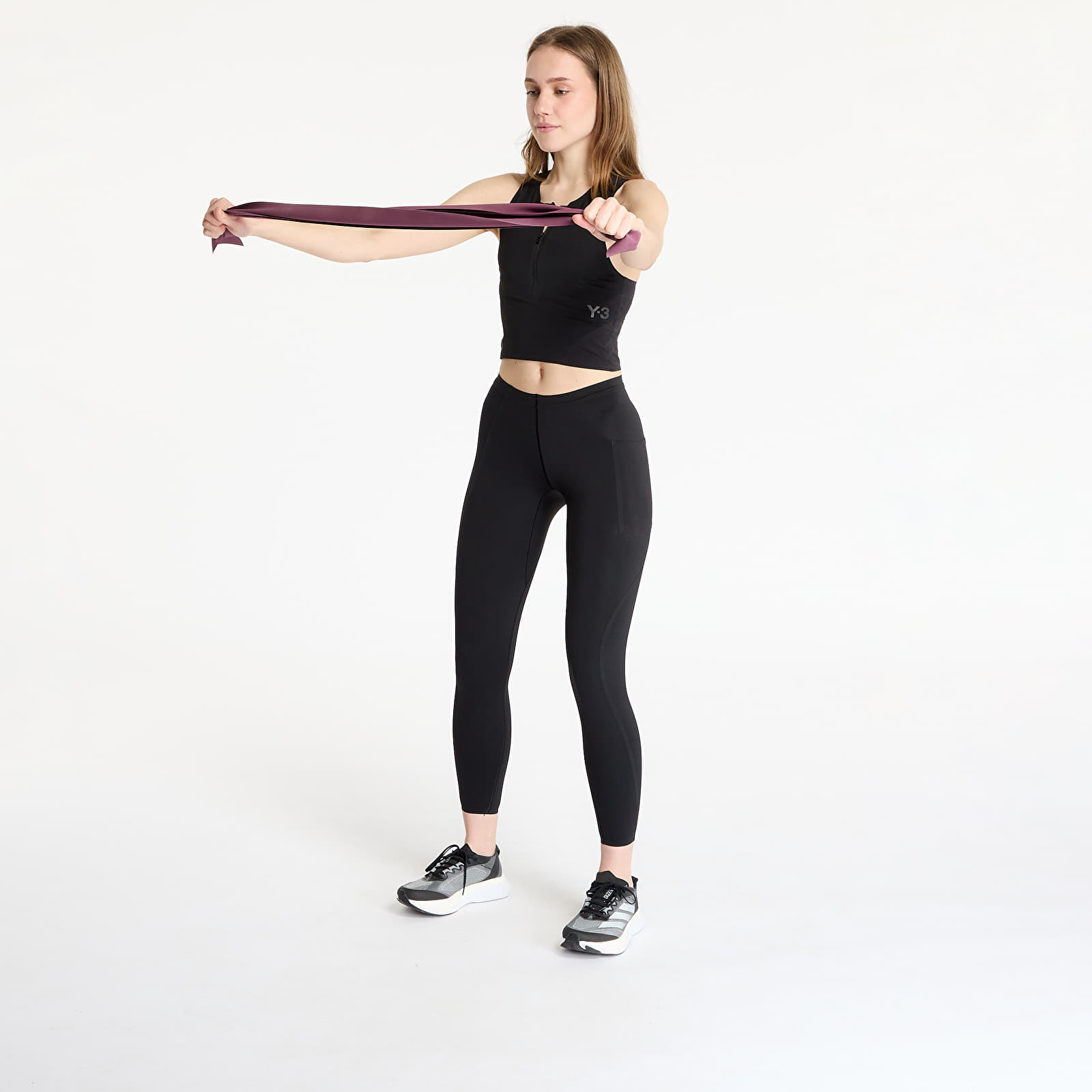 Ženske tajice Y-3 Running Leggings Black