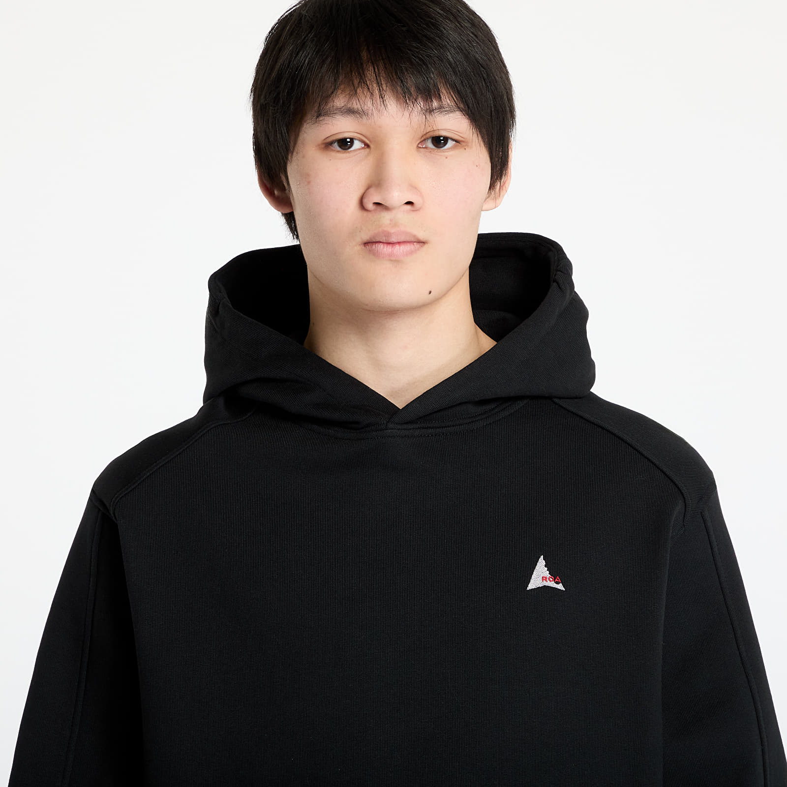 Hoodies and sweatshirts  ROA Logo Hoodie Washed Black