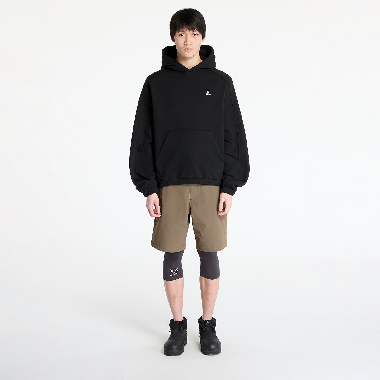 Hoodies and sweatshirts  ROA Logo Hoodie Washed Black