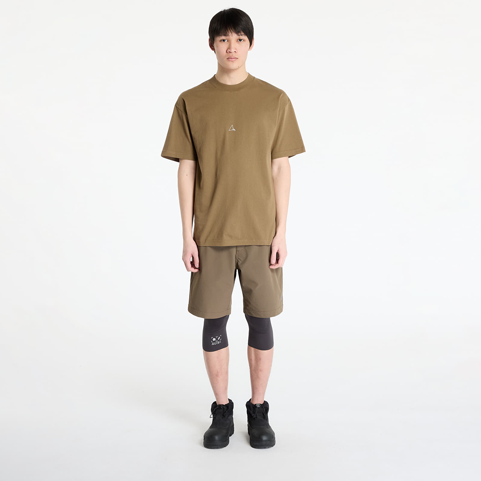 Koszulki ROA Logo T-Shirt Brown Olive