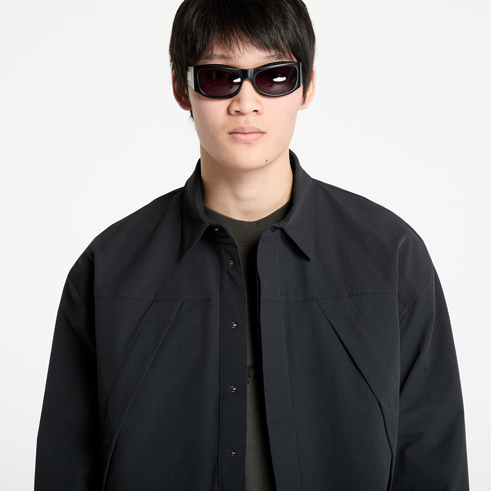 Men's shirts ROA Utility Overshirt Black