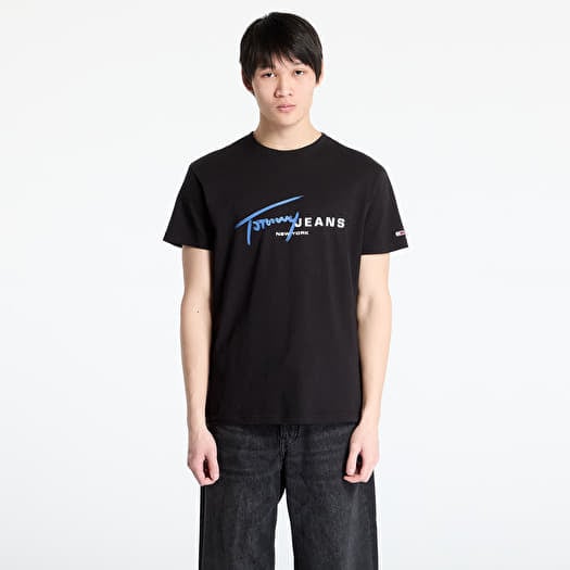 T-shirt Tommy Jeans Regular Signature Dna Tee Black