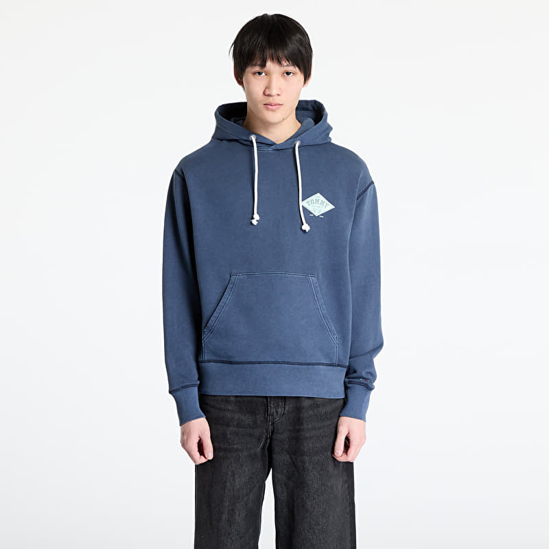 Sweatshirt Tommy Jeans Relaxed Varsity Grap Hoodie Blue