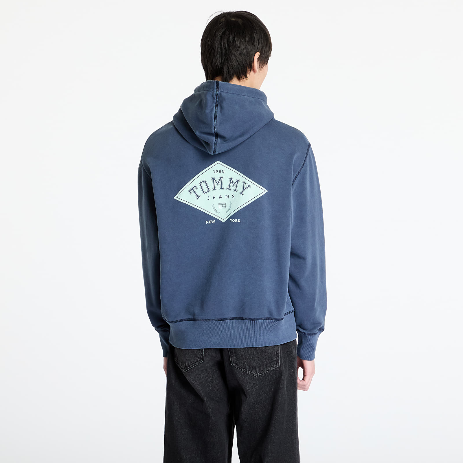 Moški hoodiji  Tommy Jeans Relaxed Varsity Grap Hoodie Blue