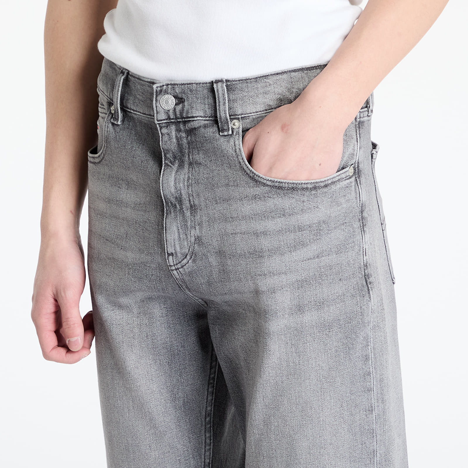 Calças de ganga para homem Tommy Jeans Otis Regular Straight Jeans Denim Black