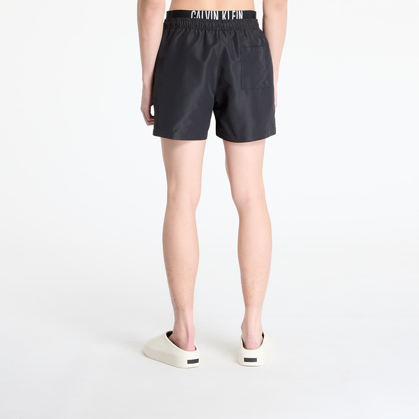 Plavky Calvin Klein Jeans Medium Double Wb Boardshorts Black