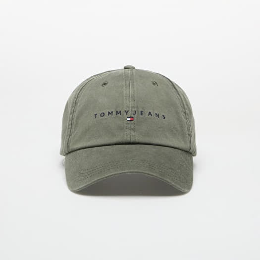 Tommy Jeans Linear Washed Cap Green