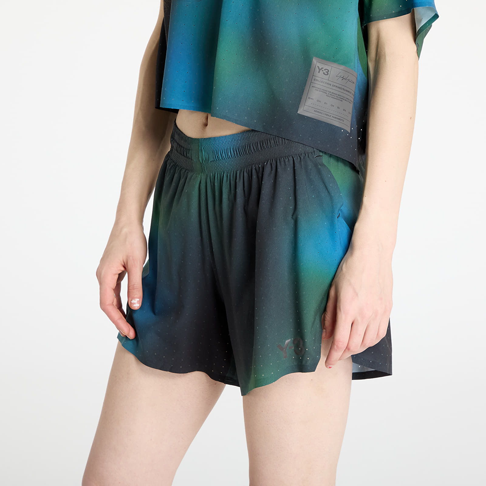 Šortky Y-3 Allover Print Running Shorts UNISEX Multicolor
