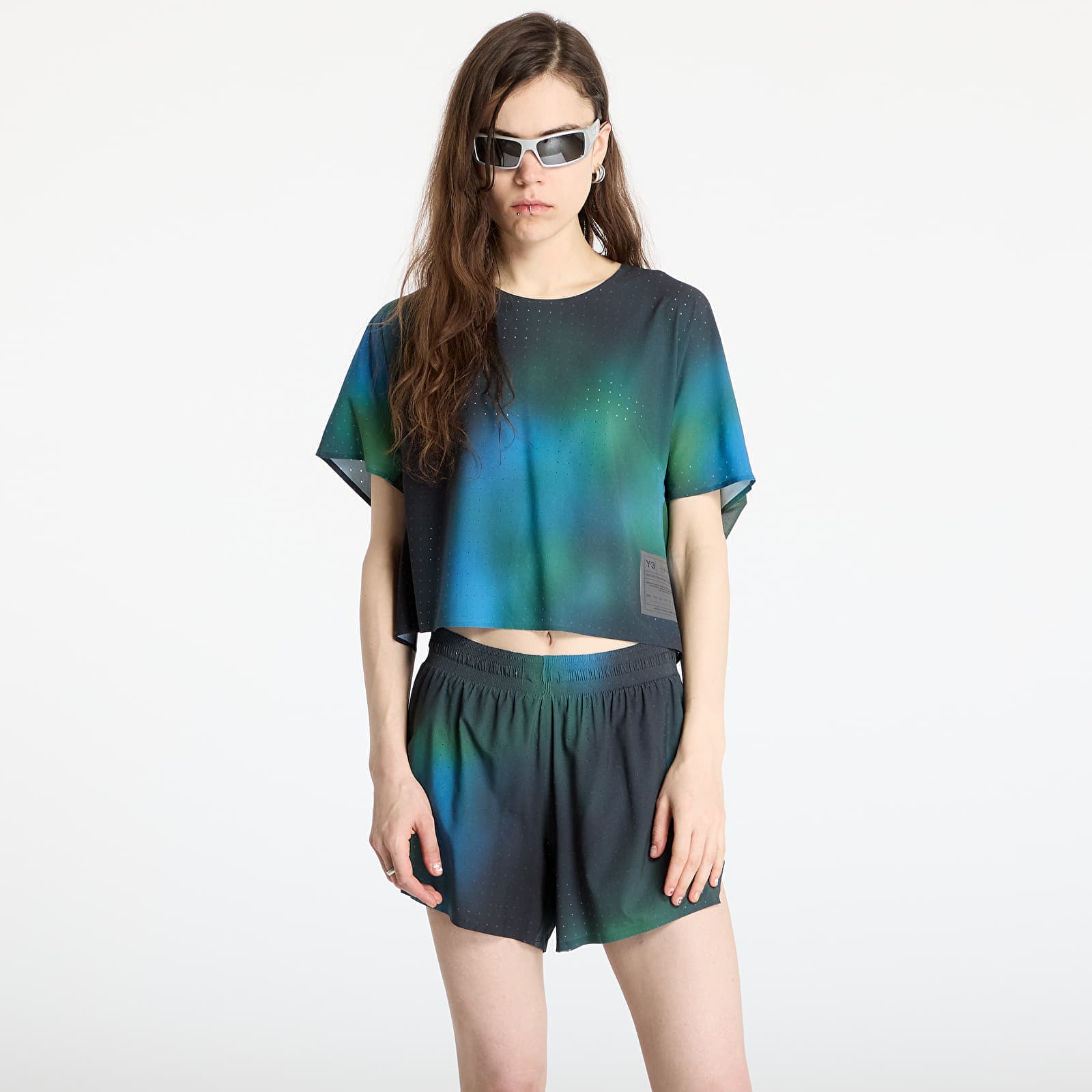 Tricou Y-3 Allover Print Running Short Sleeve T-Shirt Multicolor M
