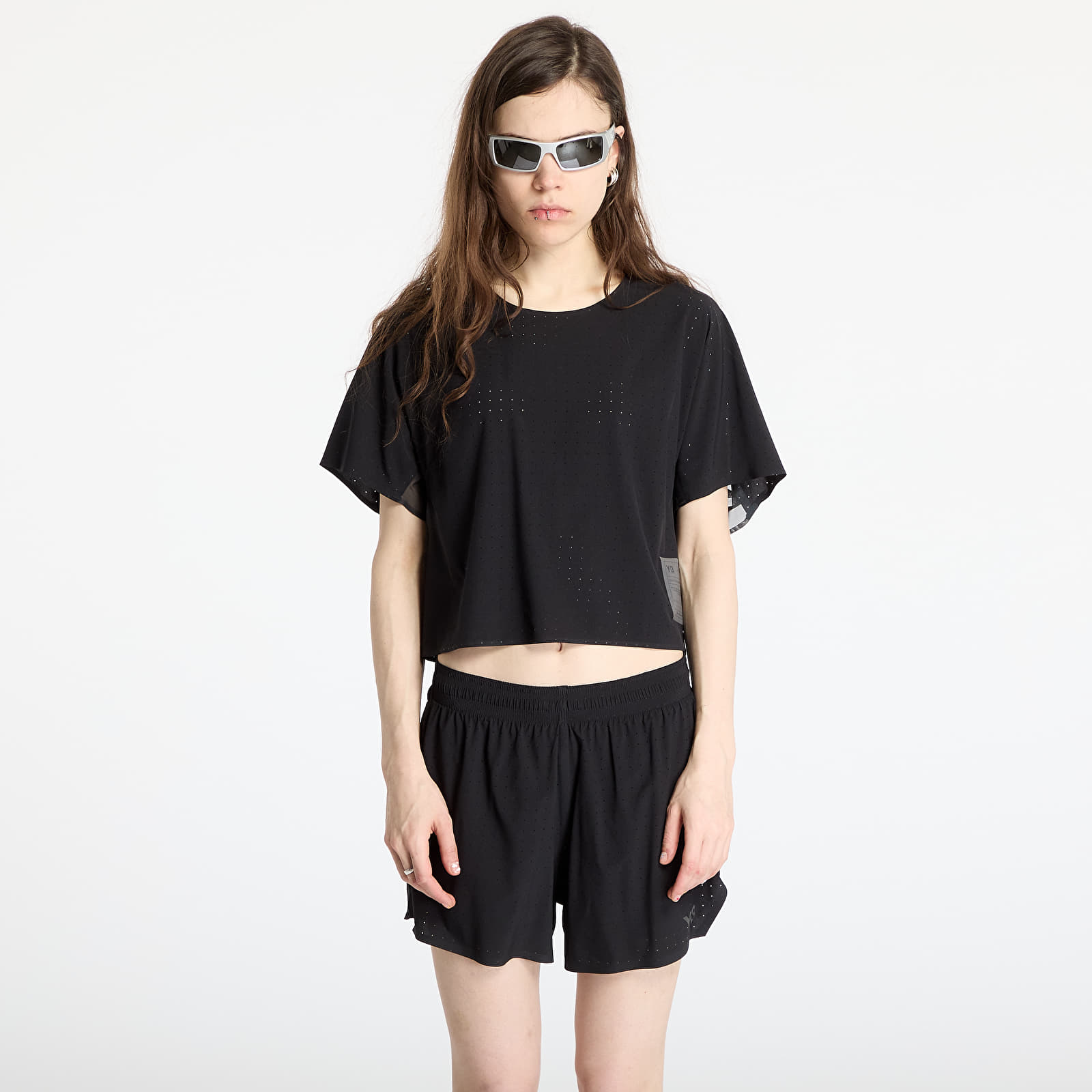 Ženske majice kratkih rukava Y-3 Running Short Sleeve T-Shirt Black