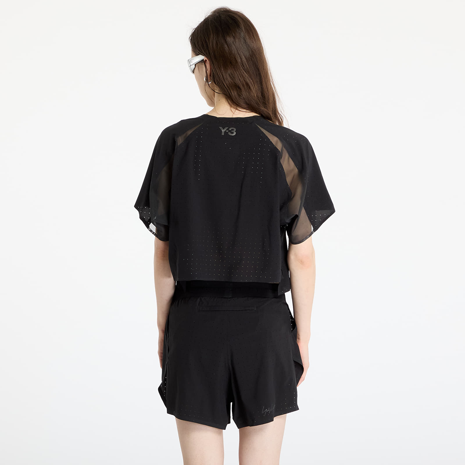 Ženske majice kratkih rukava Y-3 Running Short Sleeve T-Shirt Black