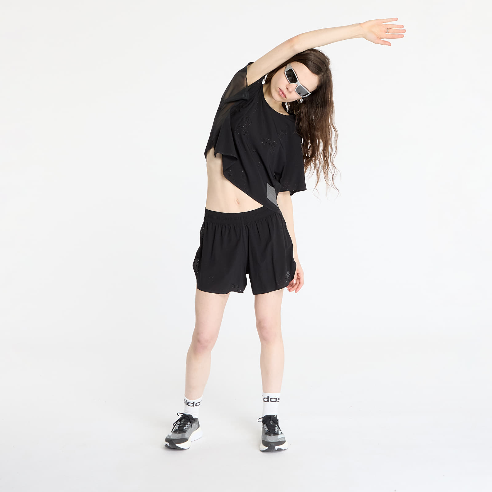 Ženske majice kratkih rukava Y-3 Running Short Sleeve T-Shirt Black