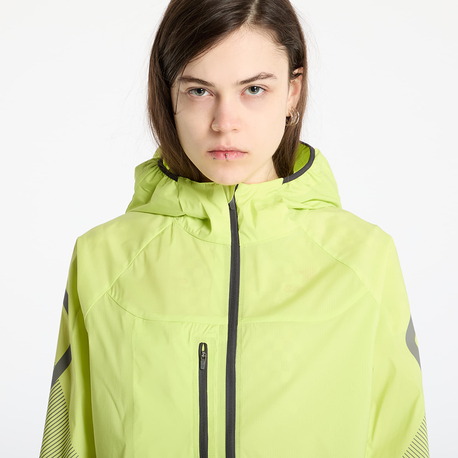 Dámské bundy adidas x Stella Mccartney Running Jacket Green/ Bahia Glow
