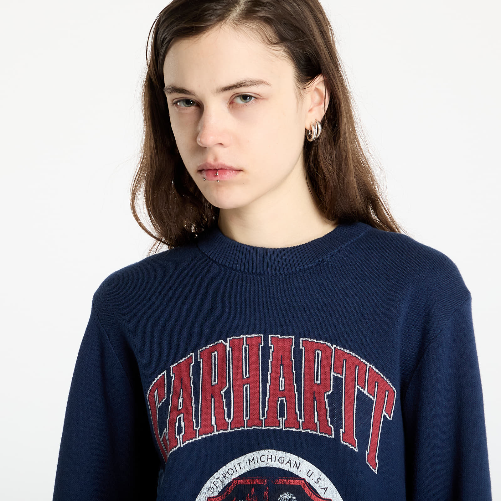Svetry Carhartt WIP Library College Sweater UNISEX Ink