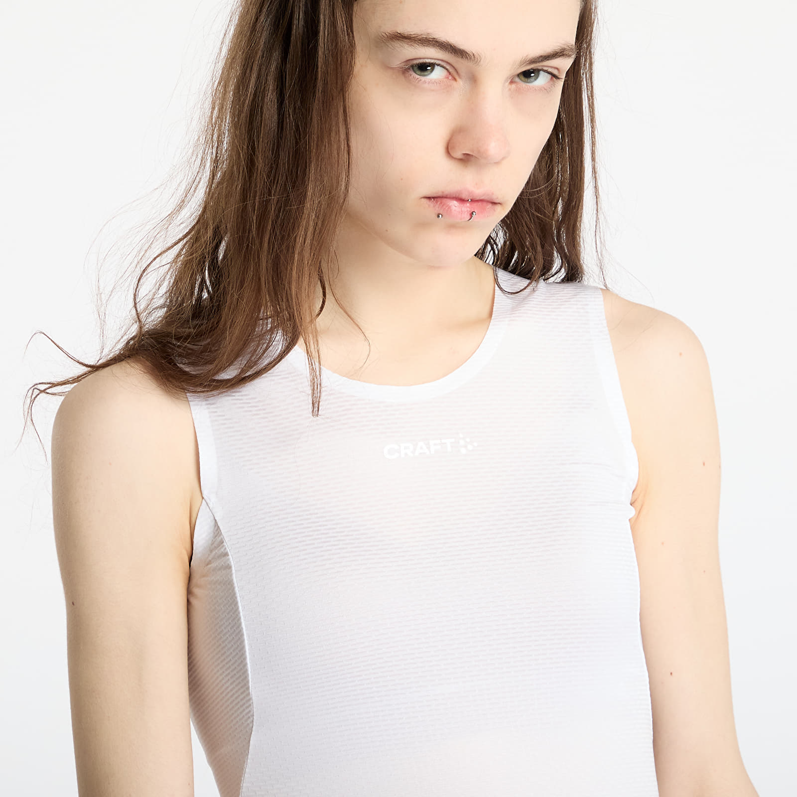 Tanktoppe til kvinder Craft Pro Dry Nanoweight Tank Top White