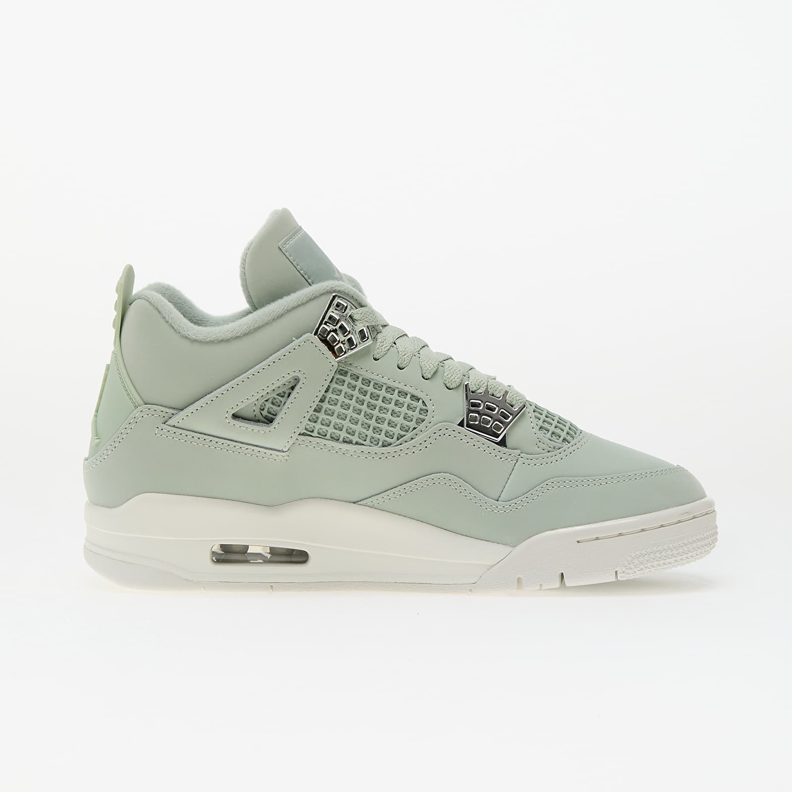 Frauen Air Jordan Wmns 4 Retro Seafoam/ Sail-Metallic Silver