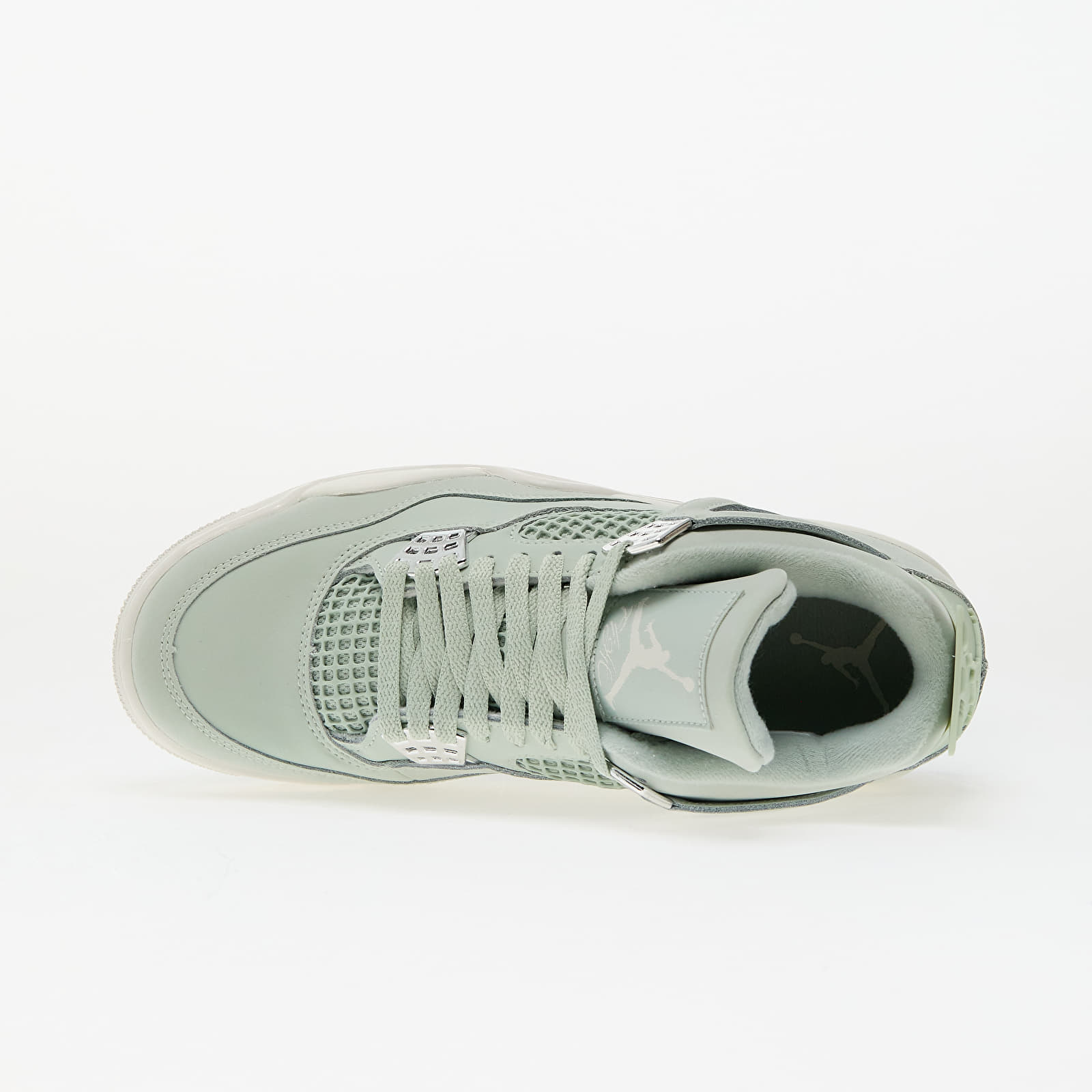 Frauen Air Jordan Wmns 4 Retro Seafoam/ Sail-Metallic Silver