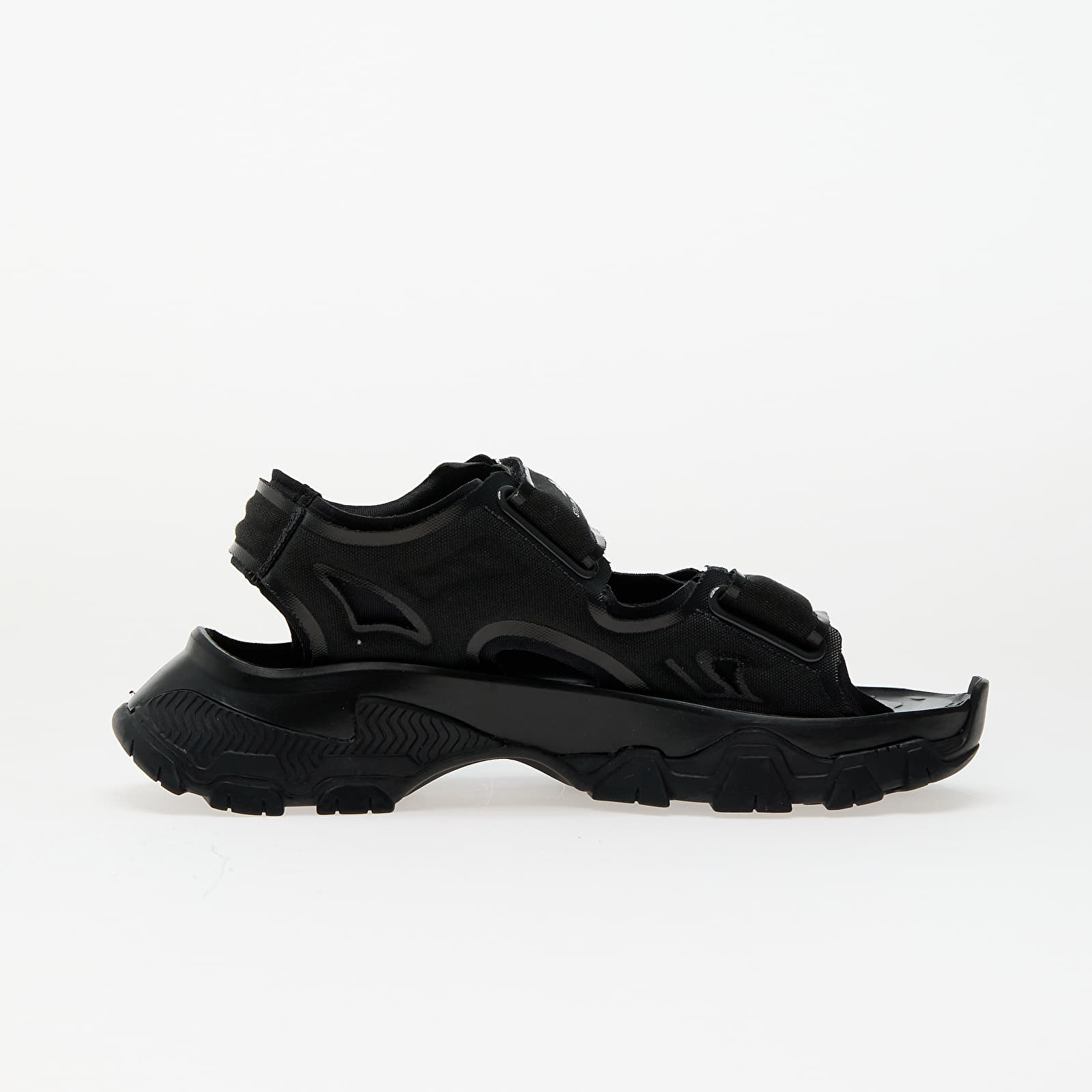 Women's shoes adidas x Stella McCartney Hika Sandal Canvas Core Black/ Core Black/ Utility Black