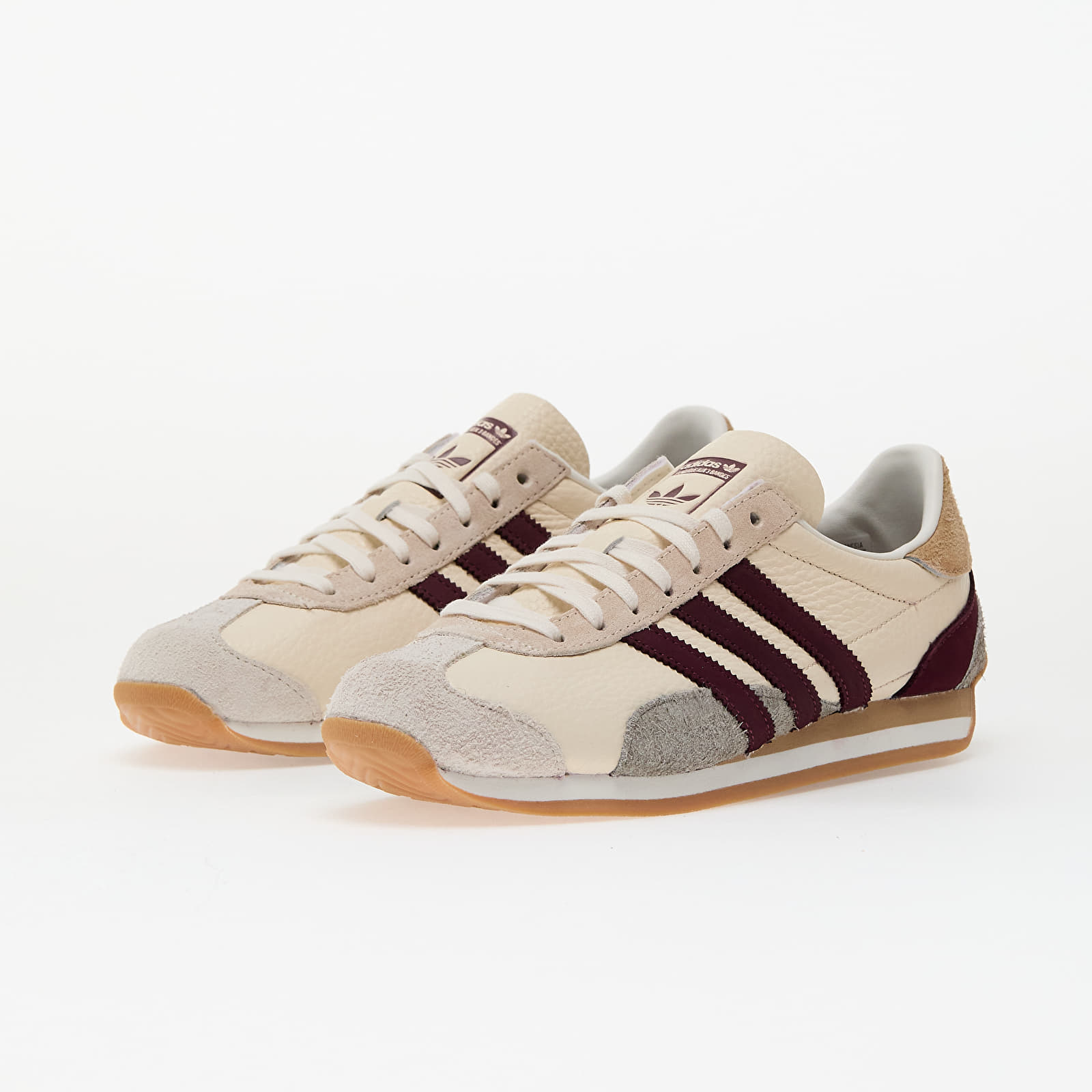 Dámske topánky a tenisky adidas Country Og W Wonder White/ Maroon/ Silver Pebble