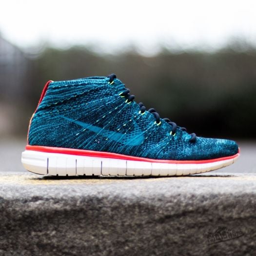 Heren street schoenen Nike Free Flyknit Chukka Dark Obsidian Blue