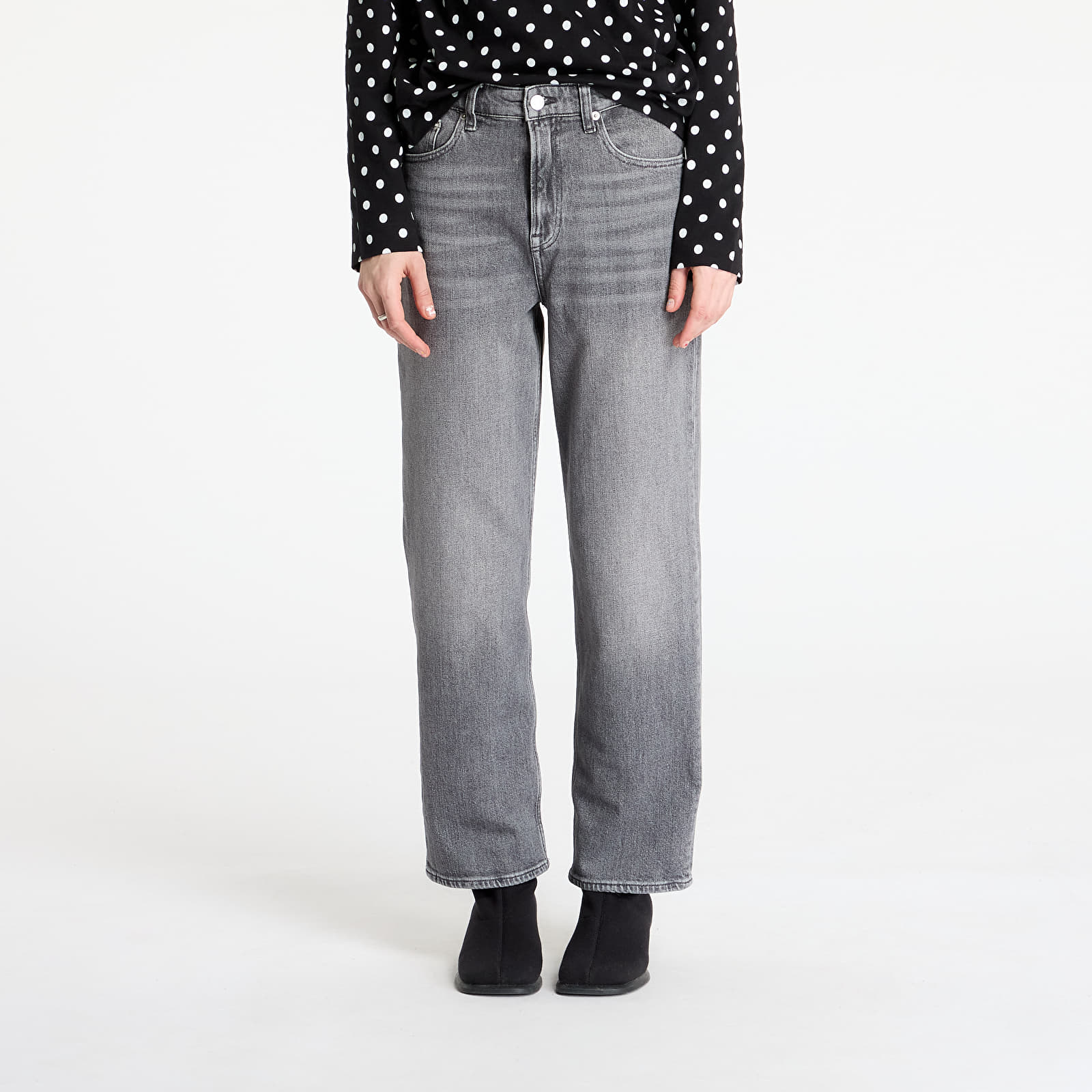 Dámske jeans Tommy Jeans Layla High Rise Slim Straight Jeans Denim