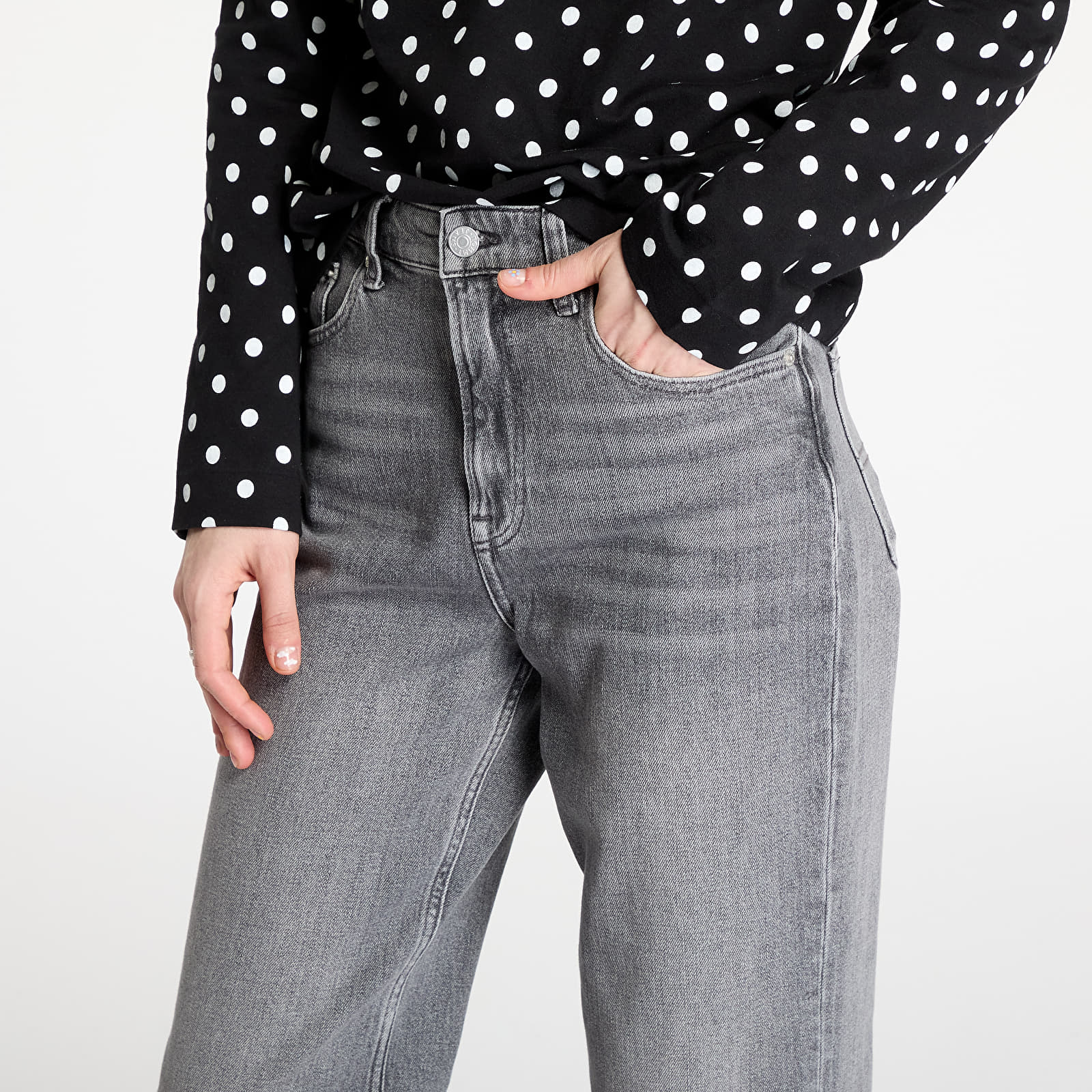Dámske jeans Tommy Jeans Layla High Rise Slim Straight Jeans Denim