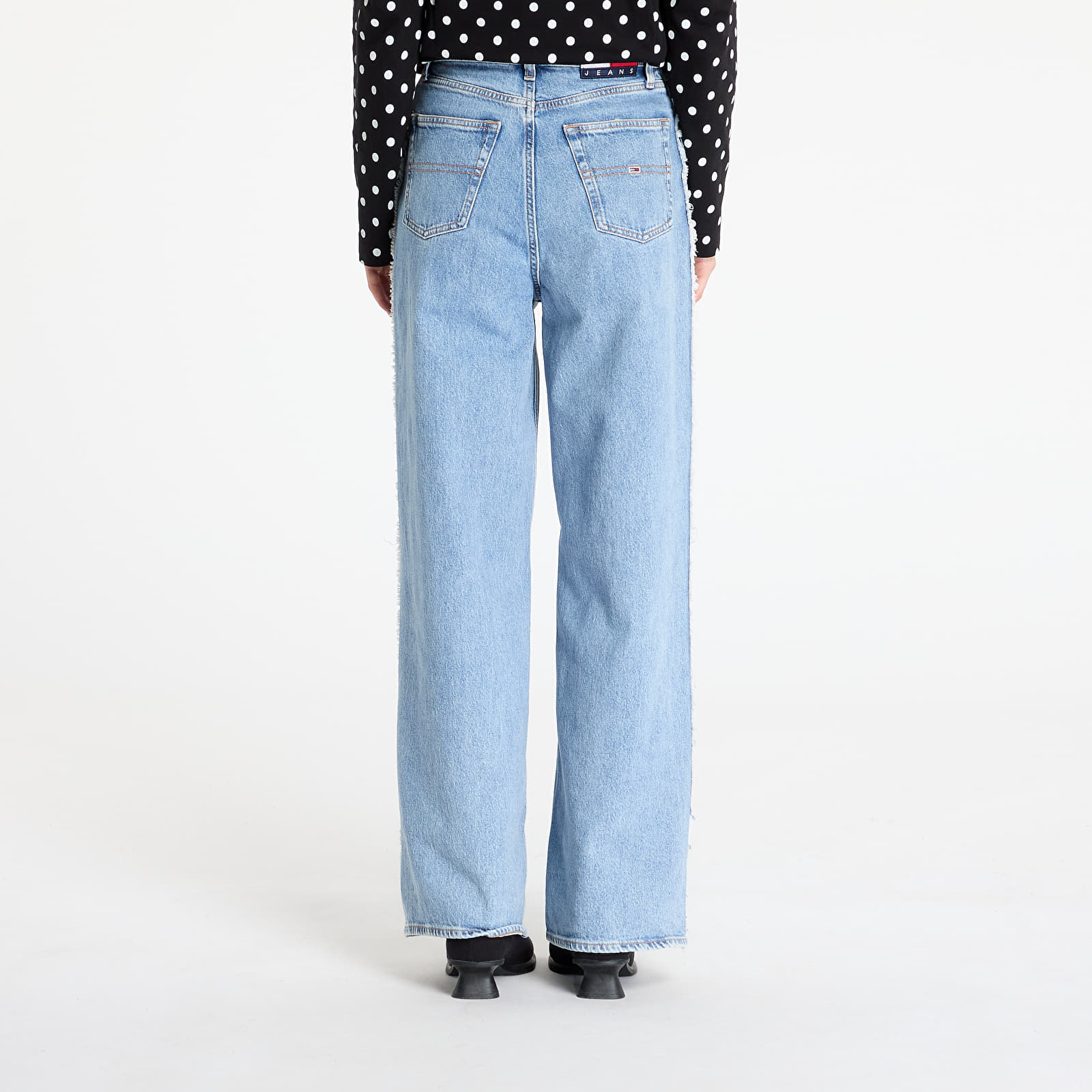 Džíny Tommy Jeans Claire High Rise Wide Fringe Jeans Denim