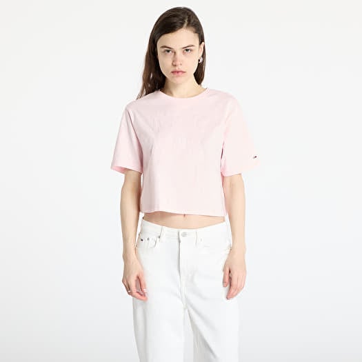 Tommy Jeans Relaxed Tonal Crew T-Shirt Pink