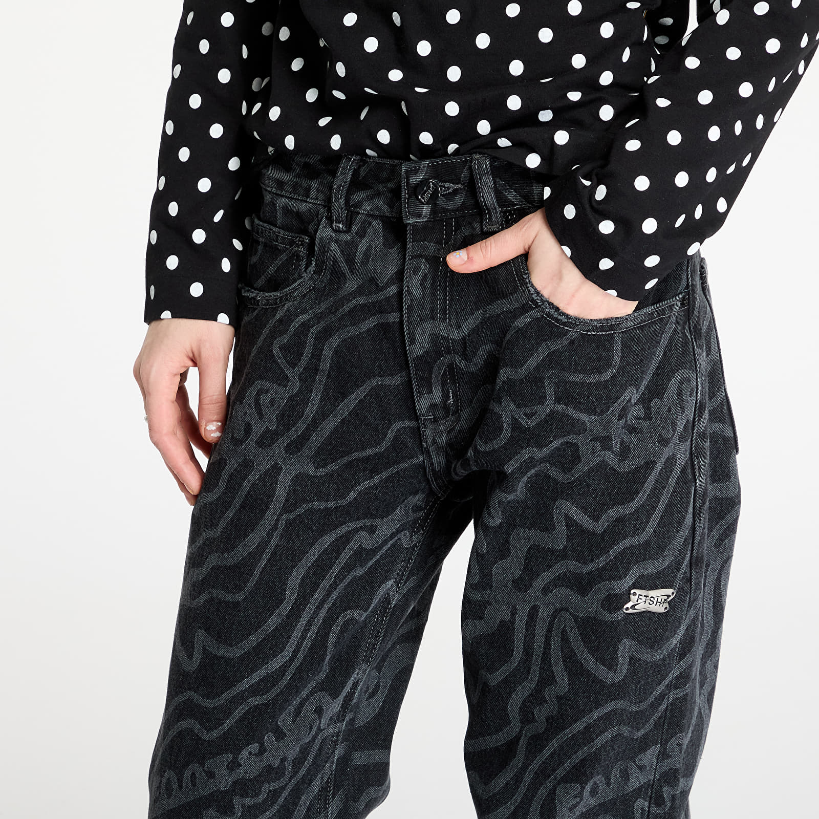 Jeans FTSHP Silver Lining Denim Pants UNISEX Black