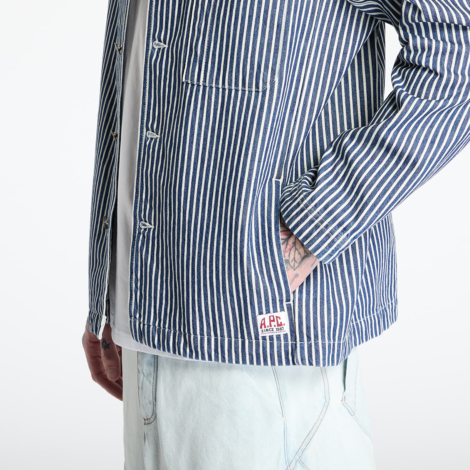 Jacken A.P.C. Raphael Jacket Blue/ White
