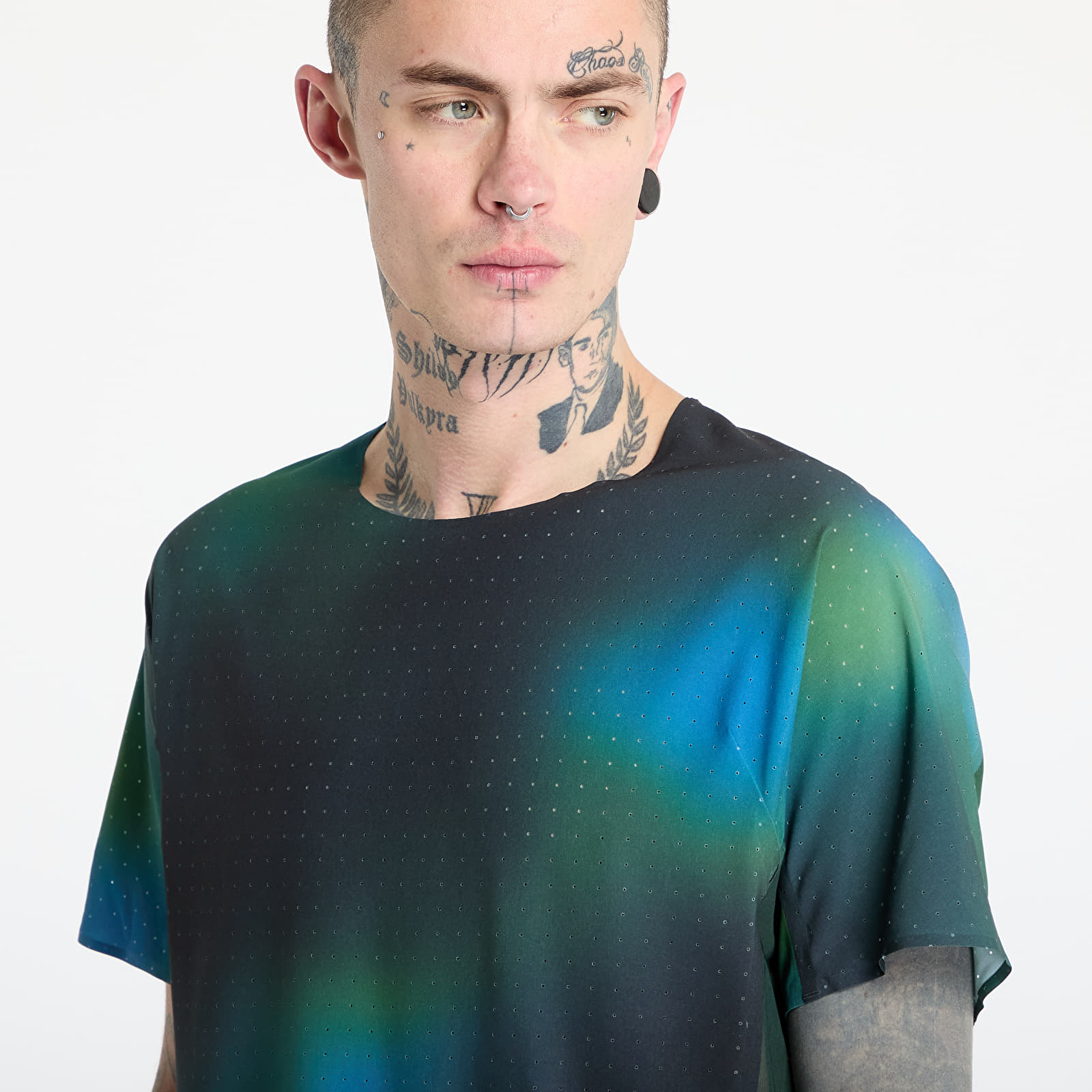 Men's T-shirts Y-3 Allover Print Running Short Sleeve T-Shirt Multicolor
