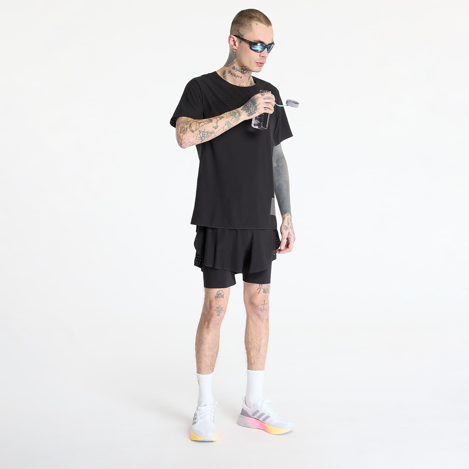 Kraťasy Y-3 Running Shorts + Tights Black