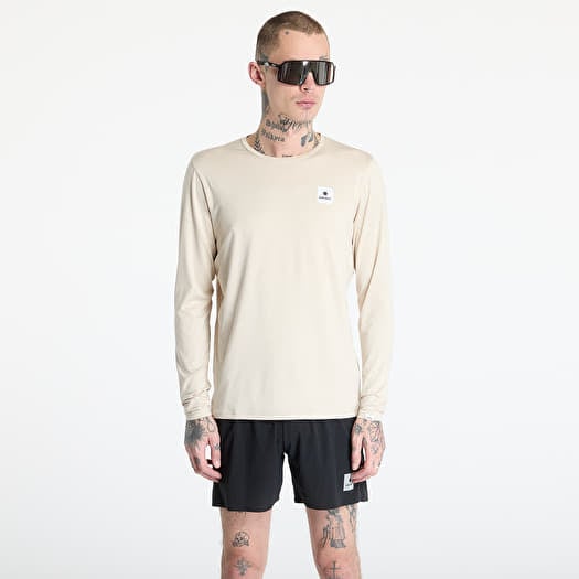 T-shirt SAYSKY Statement Pace Long Sleeve Beige Melange
