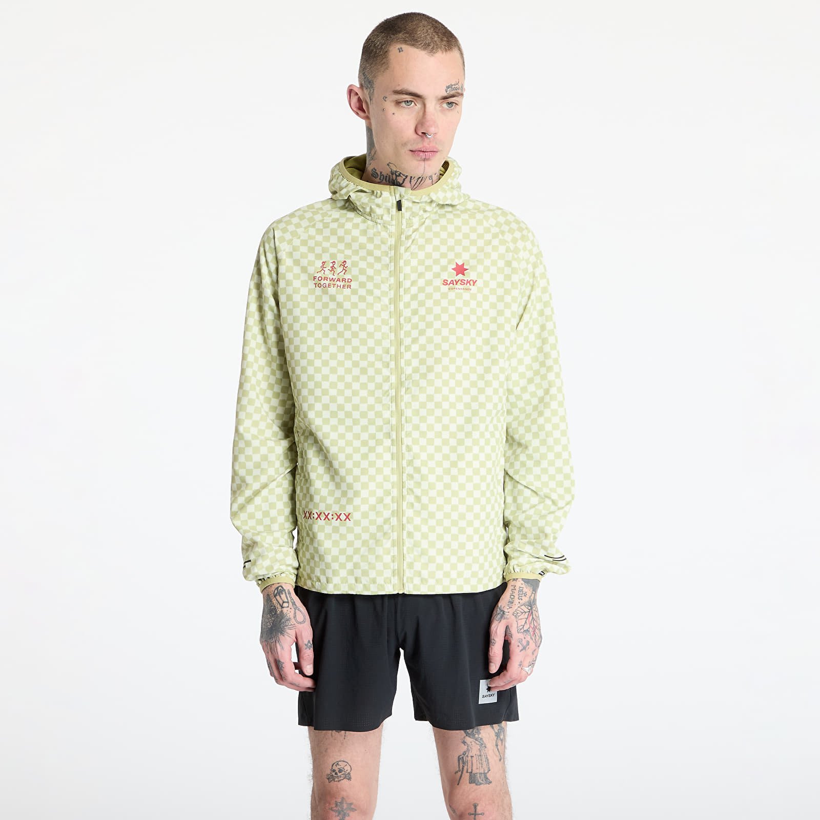 Jakker SAYSKY Checker Pace Jacket Green Aop