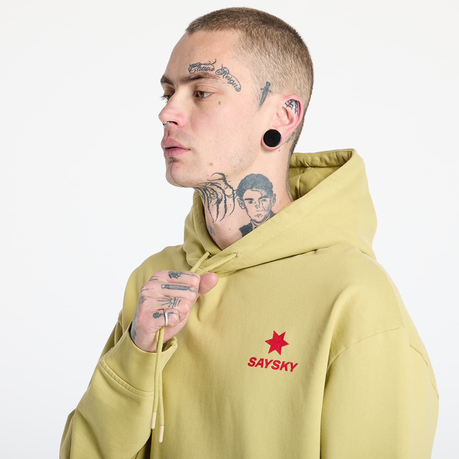 Moški hoodiji  SAYSKY Statement Oversized Hoodie Green