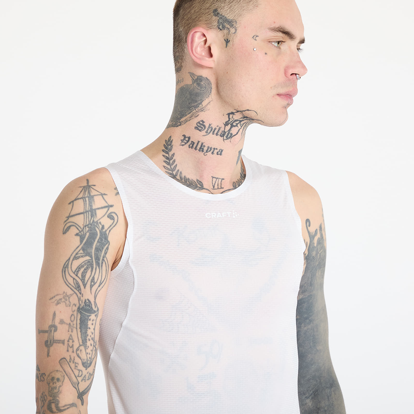 Tílka Craft Pro Dry Nanoweight Tank Top White