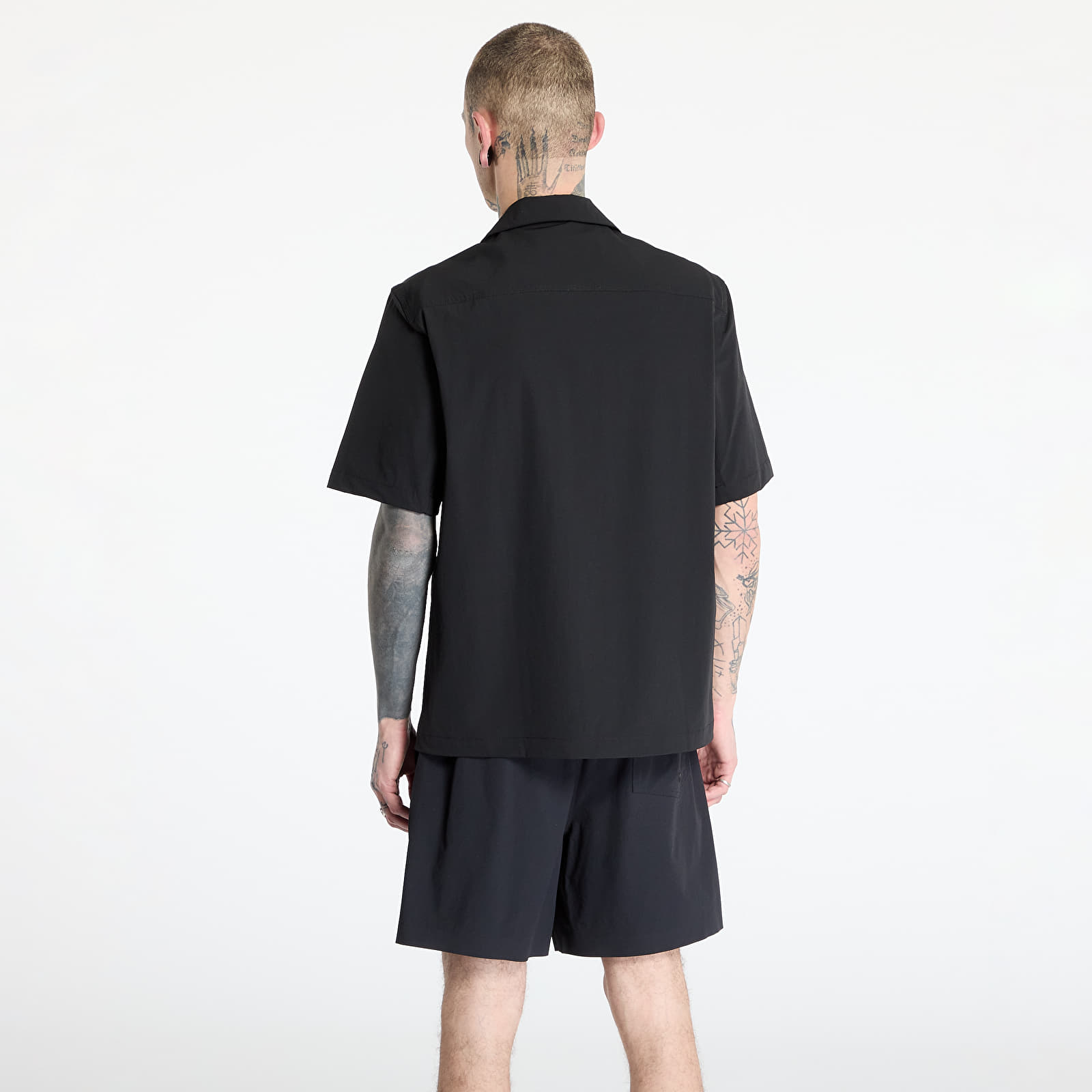 Koszule Oakley Cuban Collar Shortsleeve Shirt Blackout