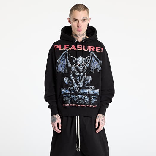 PLEASURES Gargoyle Hoodie Black