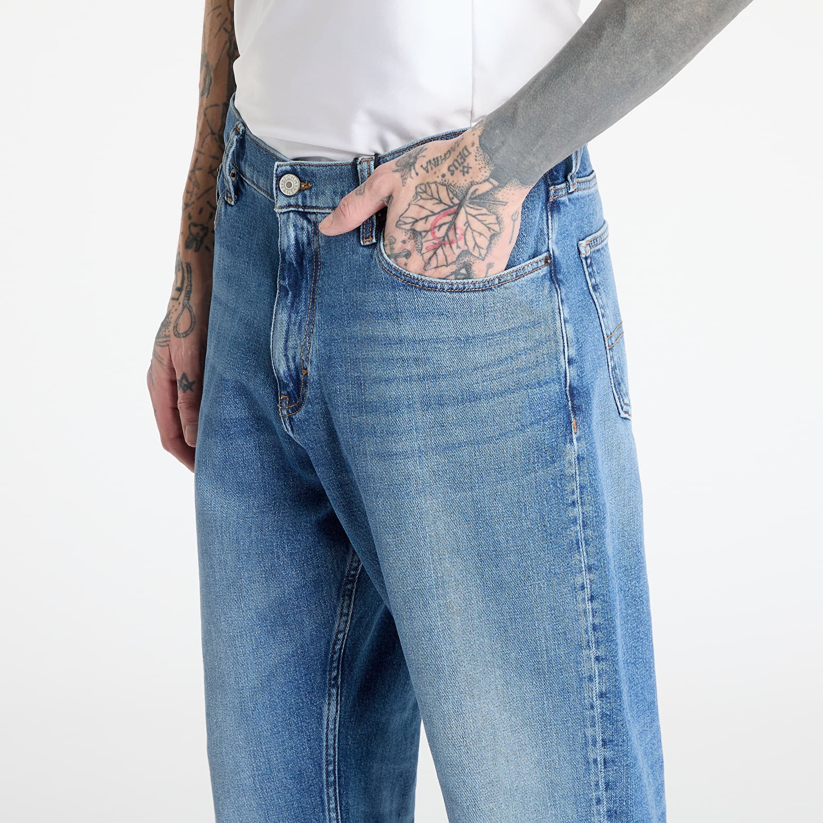 Calças de ganga para homem Tommy Jeans Isaac Relaxed Tapered Jeans Denim