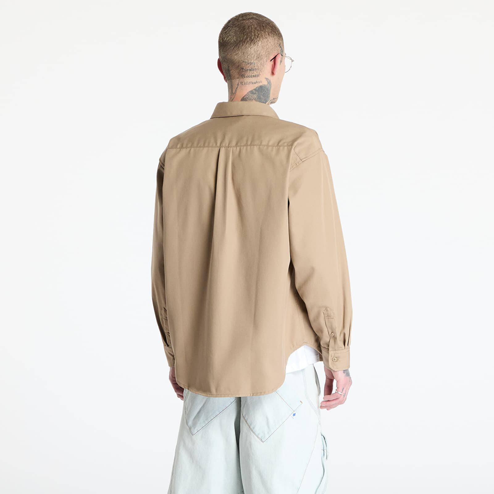 Ризи Carhartt WIP Longsleeve Module Script Shirt UNISEX Leather/ Black Rigid