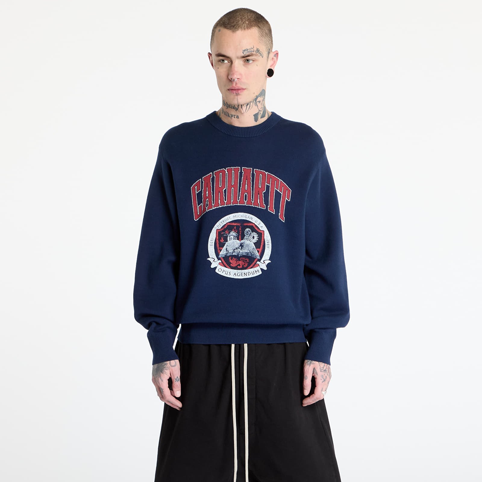 Svetry Carhartt WIP Library College Sweater UNISEX Ink