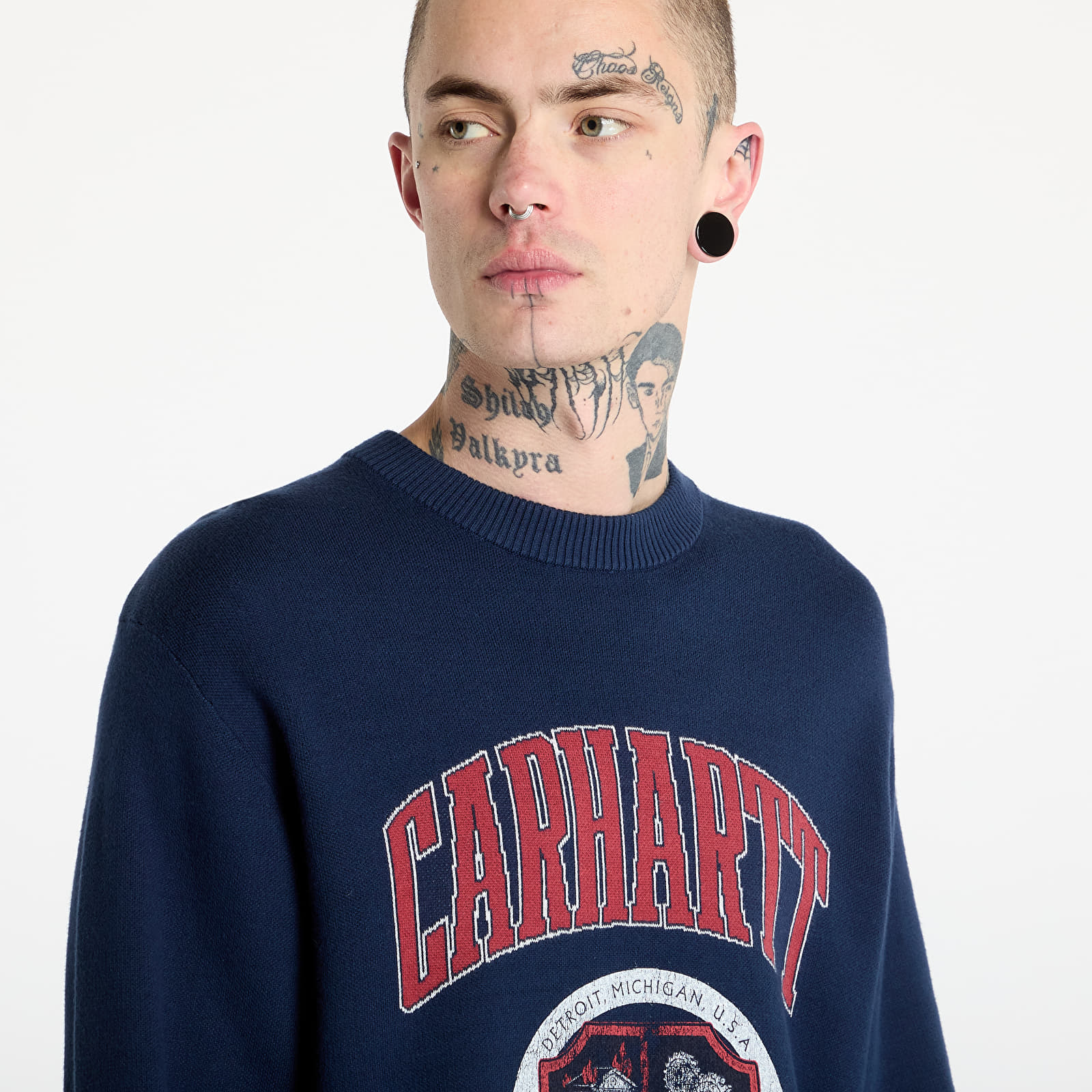 Svetry Carhartt WIP Library College Sweater UNISEX Ink